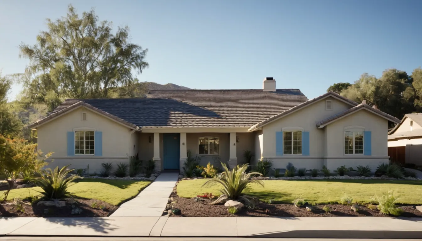 Stucco ranch home typical of the Antioch area